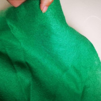 枣庄草绿色土工布-100克200克墨绿色防尘布