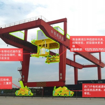 山西阳泉集装箱起重机厂家三种类型码头龙门吊