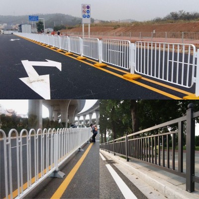 定制交通隔离防护栏杆 马路边分隔防护栏 路防撞栏杆